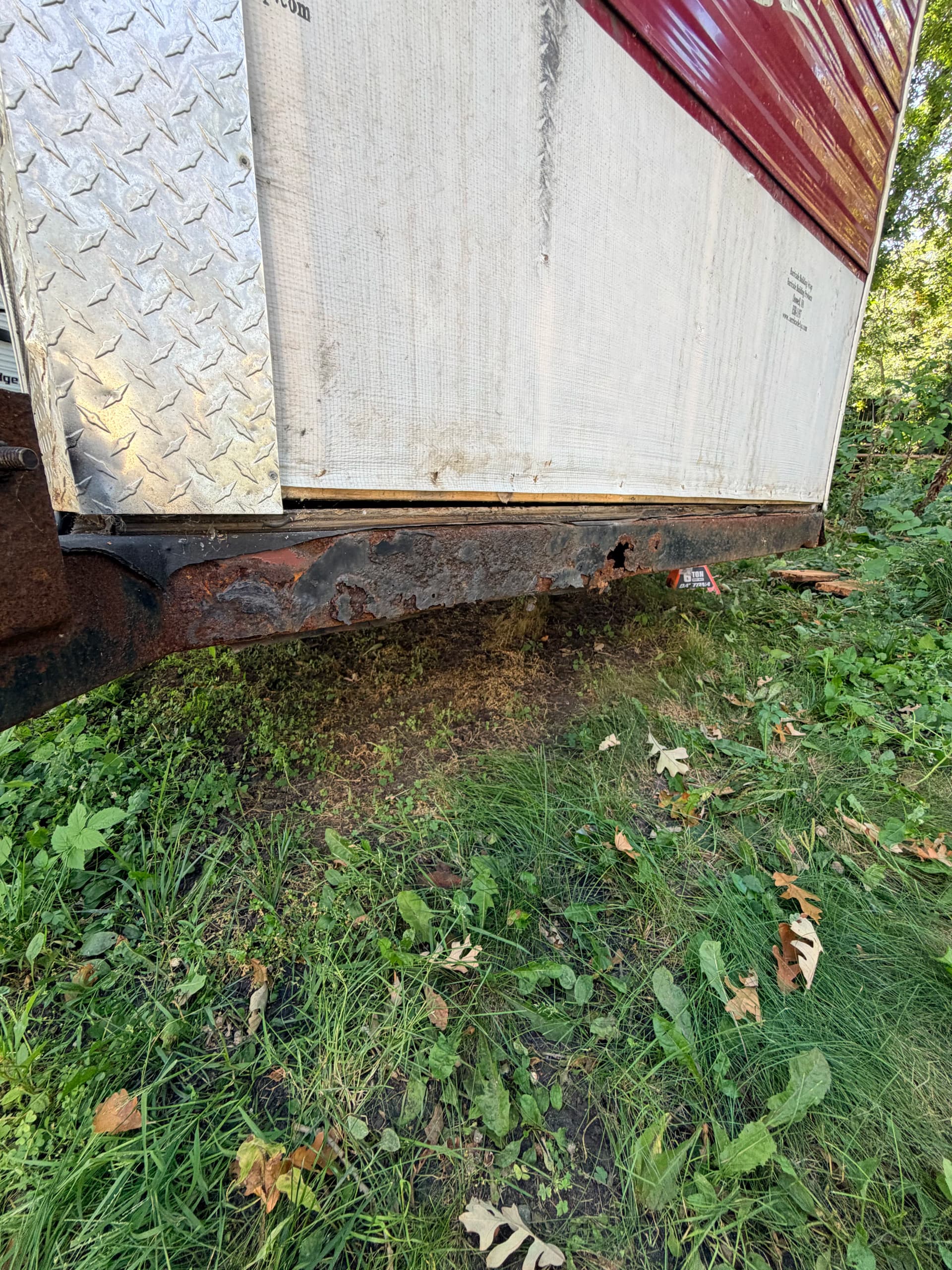 Fish House Frame Repair at Lake Reno Resort in Alexandria MN