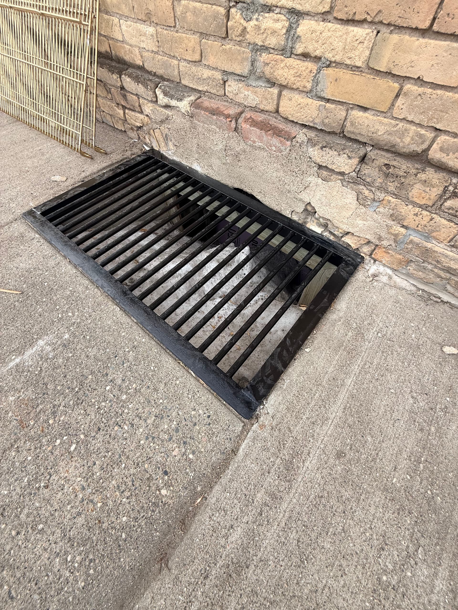 Custom Steel Grate for Kindred Grocery Store Installation