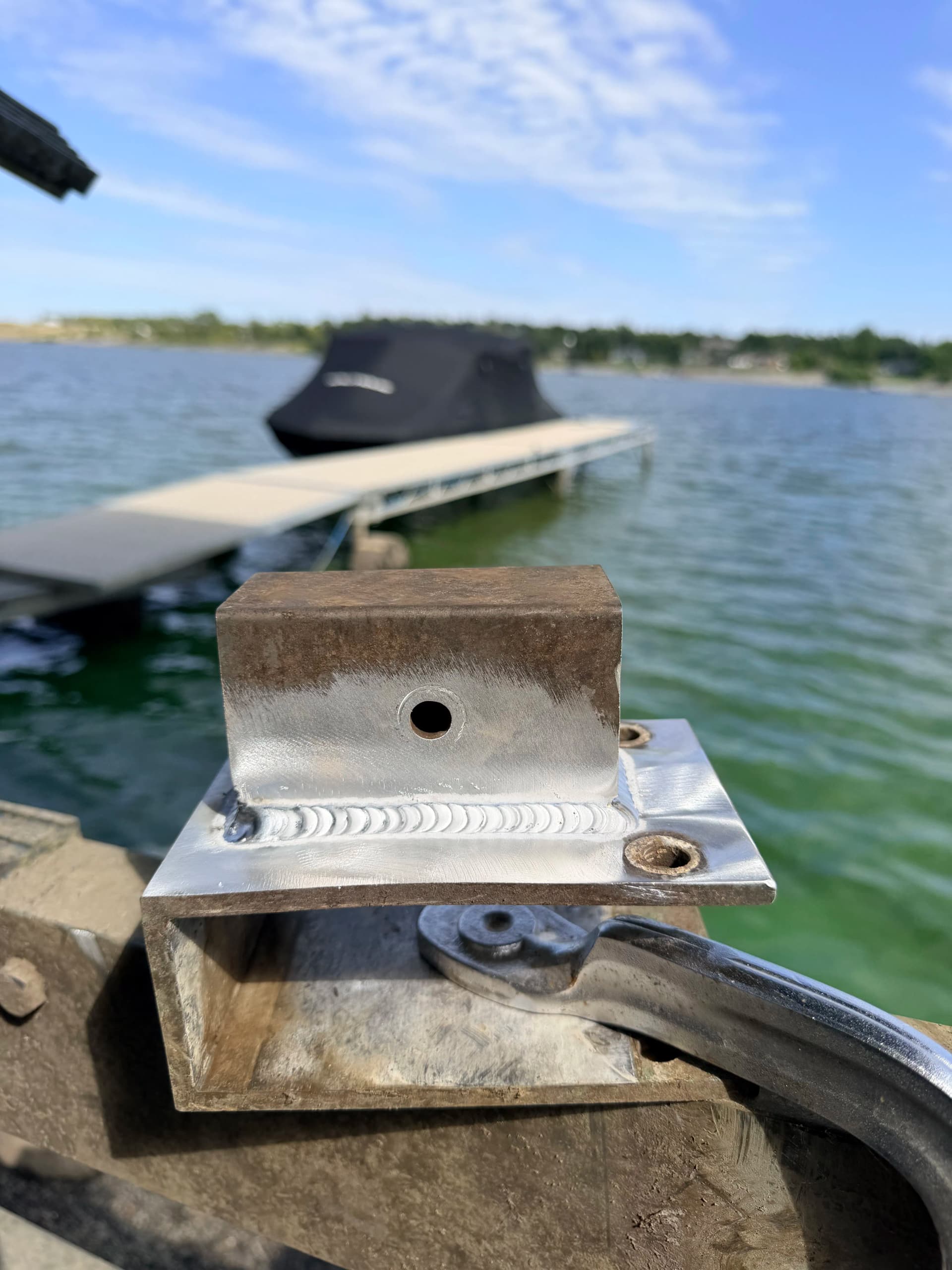 Gallery photos for Boat Lift Bracket Repair and Reinforcement at Jamestown Reservoir: Image #3