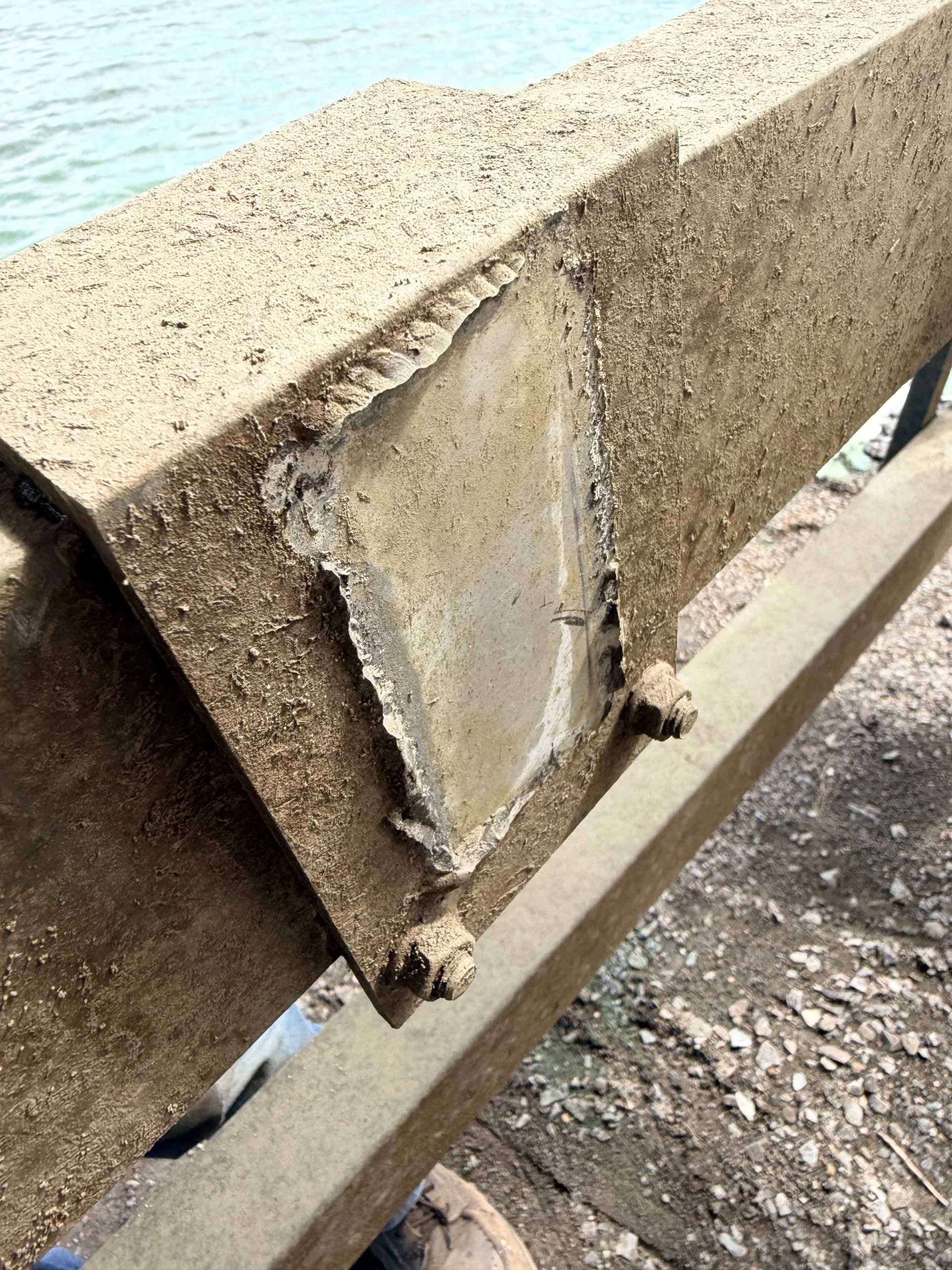 Gallery photos for Boat Lift Bracket Repair and Reinforcement at Jamestown Reservoir: Image #1