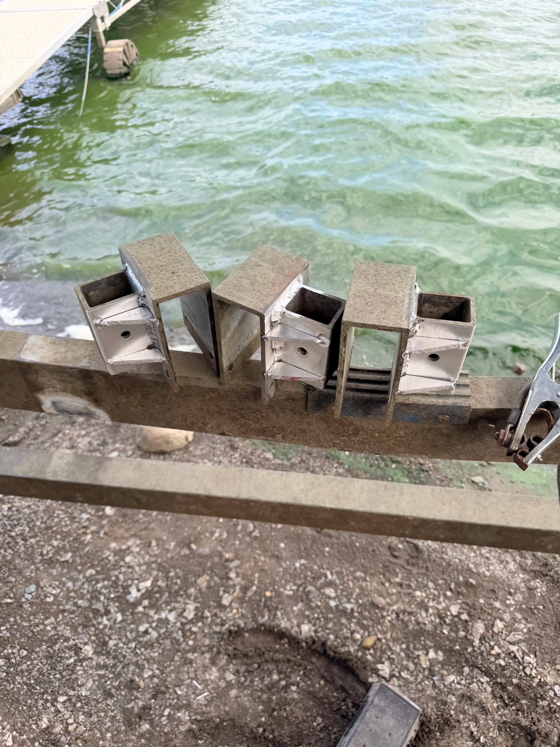 Gallery photos for Boat Lift Bracket Repair and Reinforcement at Jamestown Reservoir: Image #4