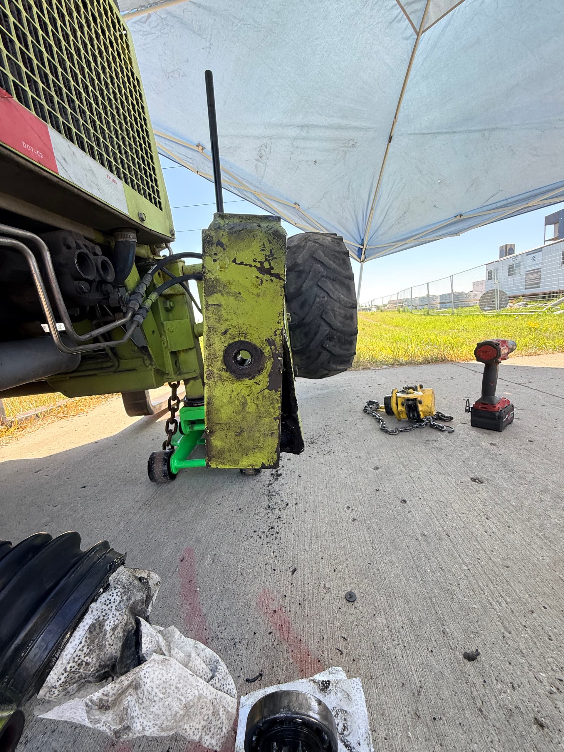 Gallery photos for Donkey Forklift Steering Arm Repair and Reinforcement in Fargo: Image #2
