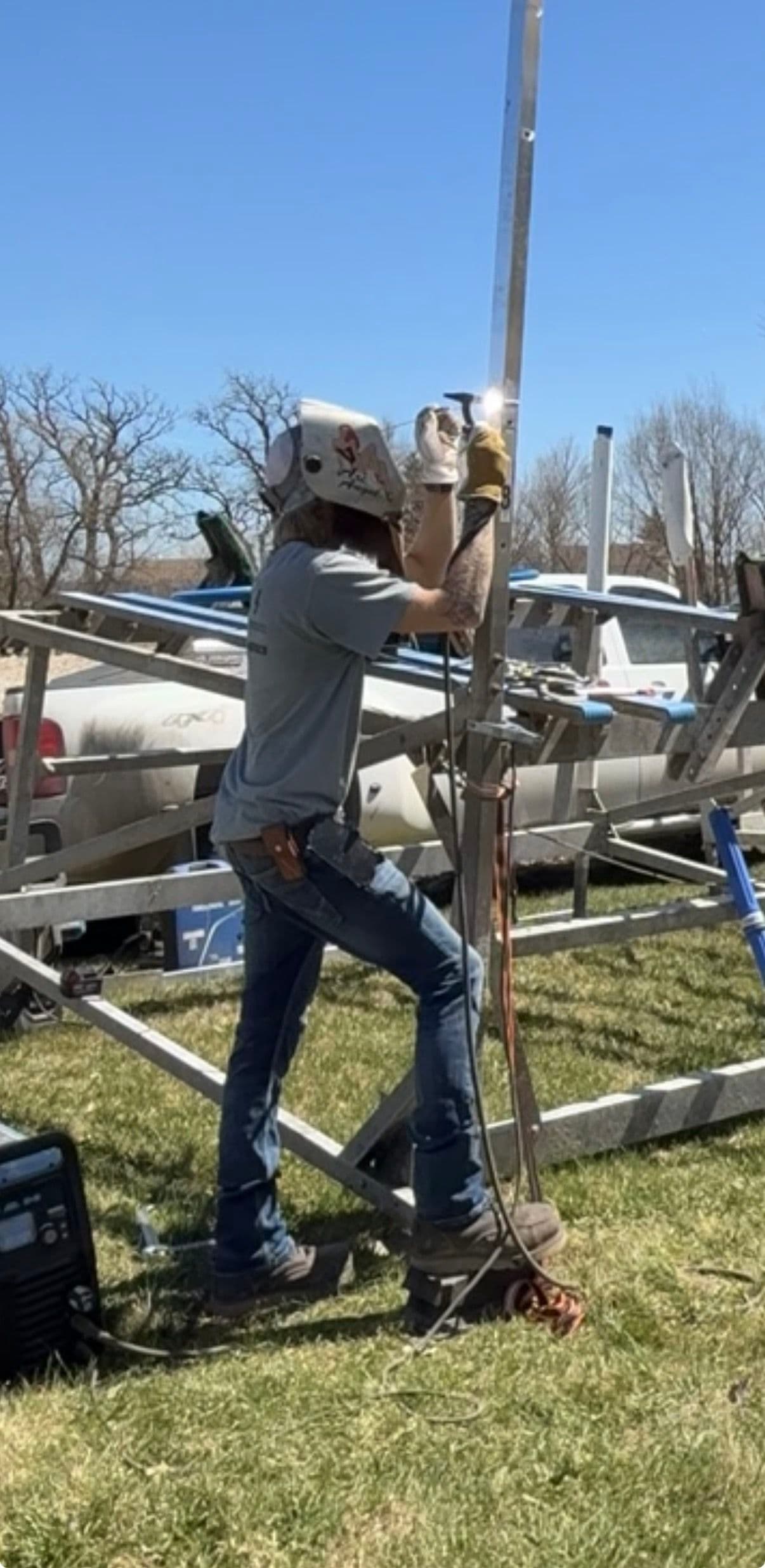Custom Boat Lift Crank Extension Built for Lake Mary's Bigfoot Resort image