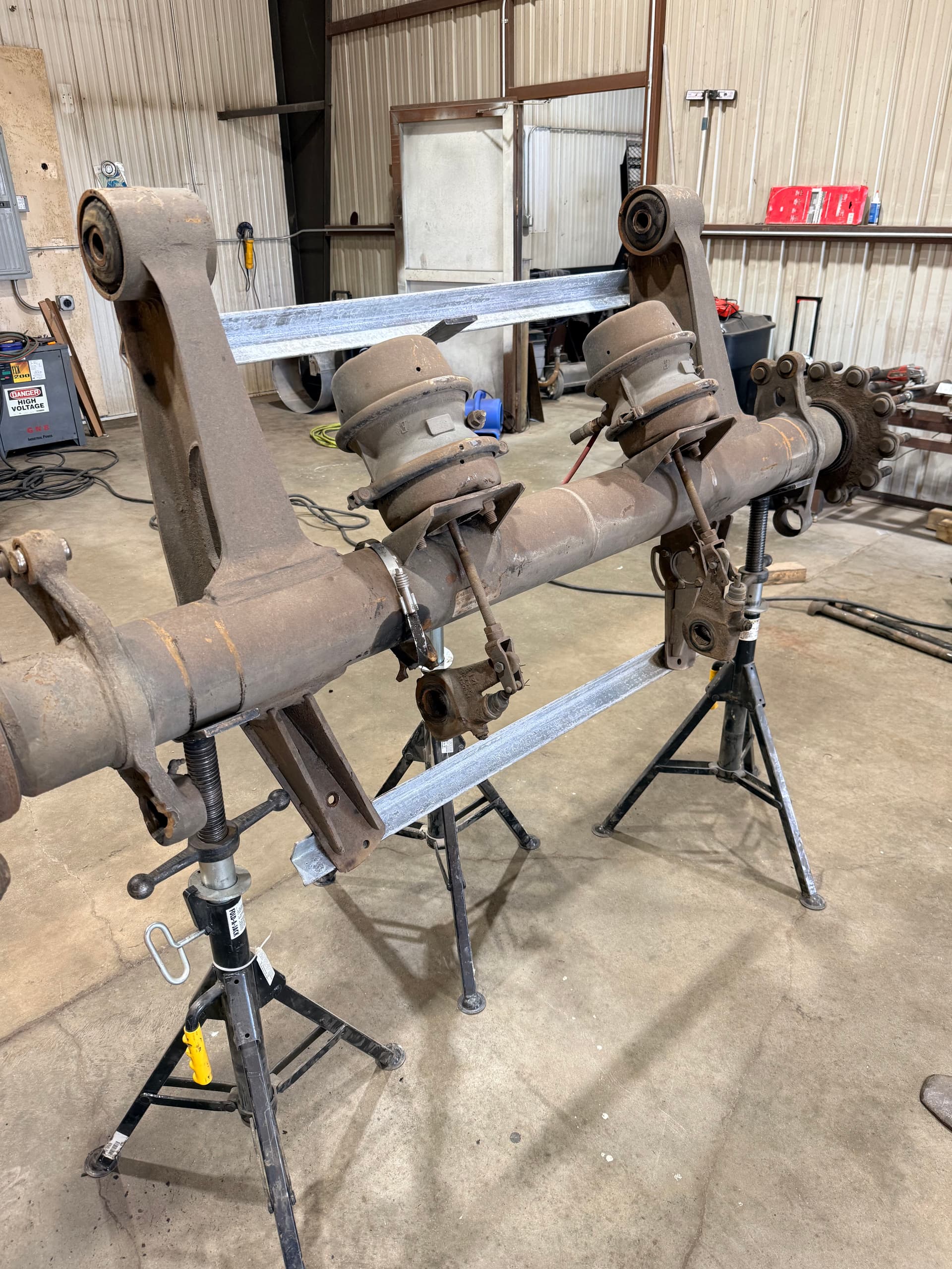 Gallery photos for Suspension Bracket Transfer onto New Disc Brake Axles for Fargo Customer: Image #2