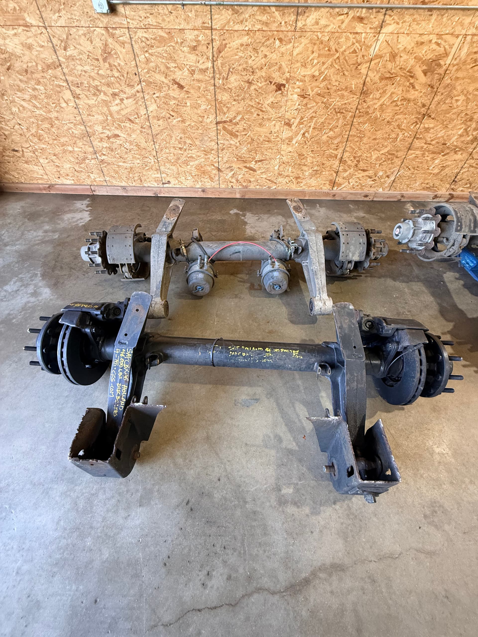 Gallery photos for Suspension Bracket Transfer onto New Disc Brake Axles for Fargo Customer: Image #1